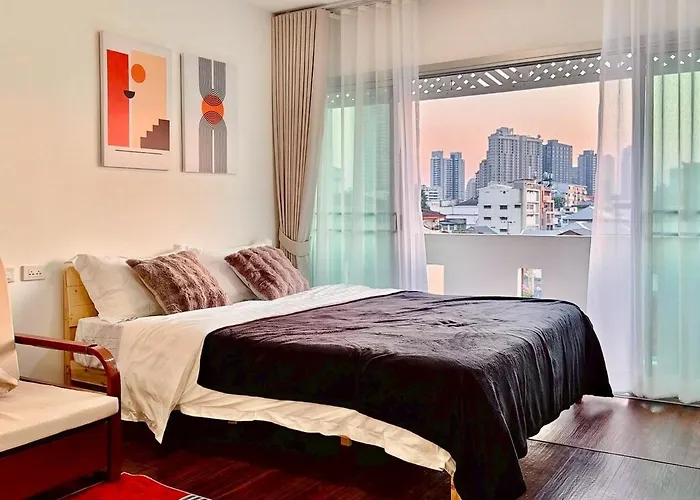 8 Min Walk To Iconsiam & Bts Cozy Loft アパート